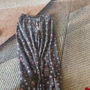 Cozy Gray Snowflake Pajama Pants